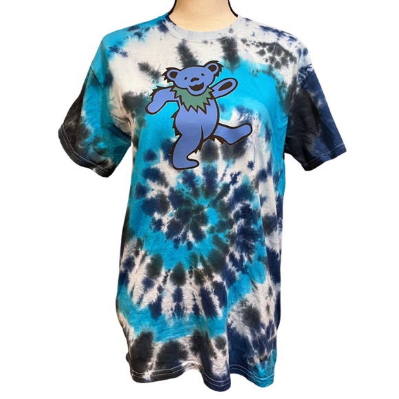 Grateful Dead Tops - Grateful Dead Dancing Bear Graphic Band Music Tee